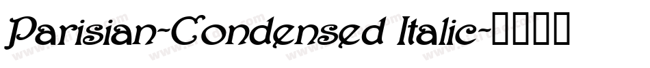 Parisian-Condensed Italic字体转换